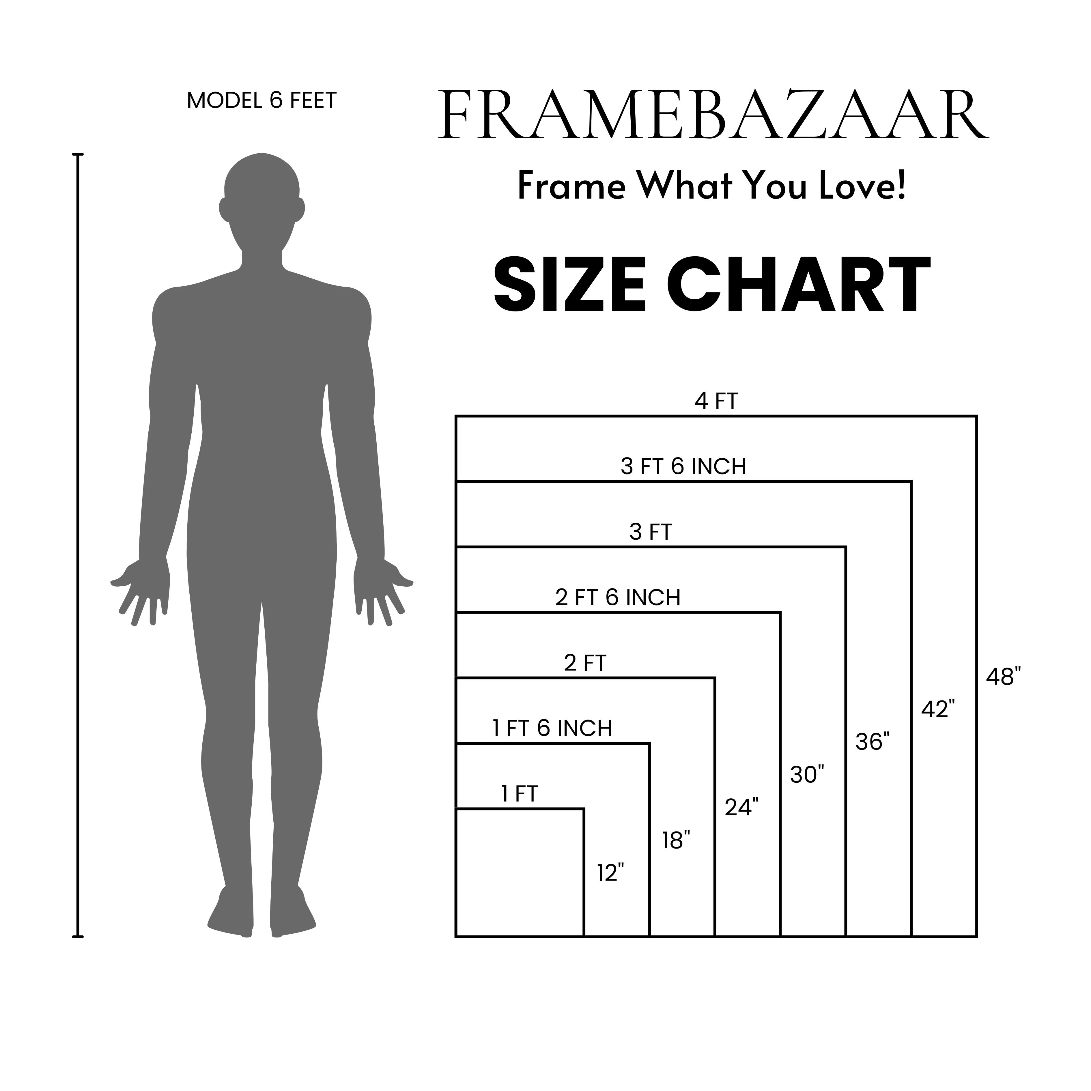 Size Chart & Hanging Guide